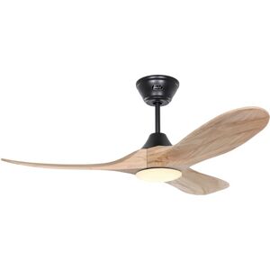 CASAFAN Dc Ceiling Fan Eco Genuino Black / Wood 122 with led