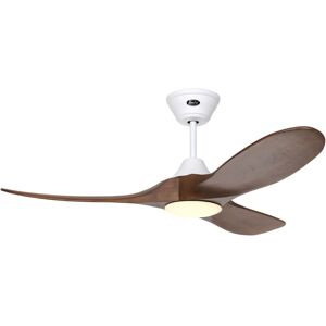 CASAFAN Dc Ceiling Fan Eco Genuino White / Walnut 122 with led