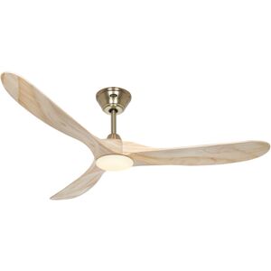 CASAFAN Dc Ceiling Fan Eco Genuino Brass / Wood 152 with led