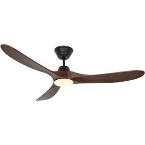 CASAFAN Dc Ceiling Fan Eco Genuino Black / Walnut 152 with led