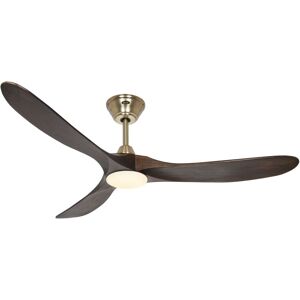 CASAFAN Dc Ceiling Fan Eco Genuino Brass / Walnut 152 with led