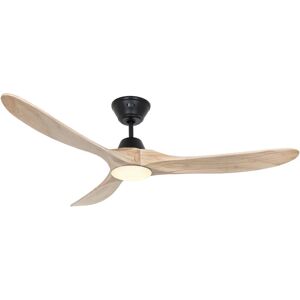 CASAFAN DC Ceiling Fan Eco Genuino Black / Wood 152 with LED