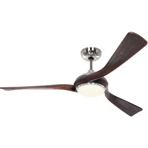 CASAFAN Dc Ceiling Fan Eco Interior Chrome / Walnut with led