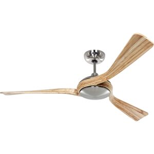 CASAFAN DC Ceiling Fan Eco Interior Chrome / Wood