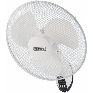 Draper Oscillating Wall Mounted Fan with Remote Control, 16, 3 Speed (70975)