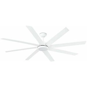 FARO BARCELONA Faro Century Led White 8 Blade Ceiling Fan With dc Motor Smart