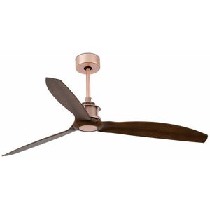 FARO BARCELONA Faro Just Fan Copper, Wood Ceiling Fan With dc Motor Smart