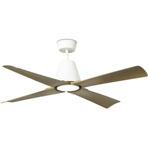 FARO BARCELONA Outdoor dc Ceiling Fan Typhoon Maple with led & Remote