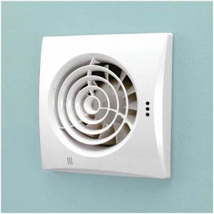 HiB Hush Wall Mounted Bathroom Fan With Timer - White - 31500 - White