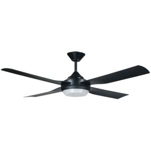 BEACON Led Ceiling Fan Moonah Black 132cm / 52 with Remote