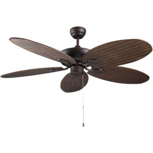 LEDS-C4 Outdoor Ceiling Fan Phuket Brown