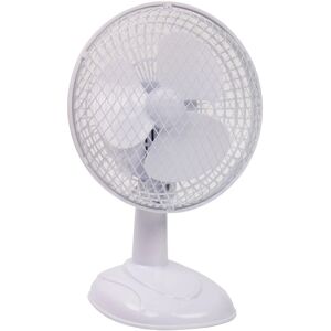 Livingandhome - 6 inch Mini Table Fan, 15W, White