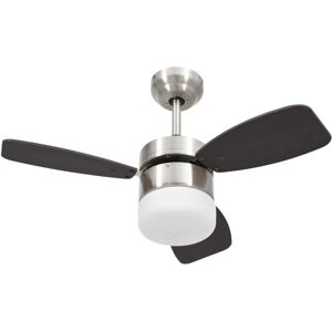 BERKFIELD HOME Mayfair Ceiling Fan with Light and Remote Control 76 cm Dark Brown