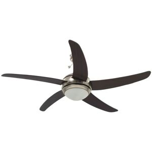 Berkfield Home - Mayfair Ornate Ceiling Fan with Light 128 cm Brown