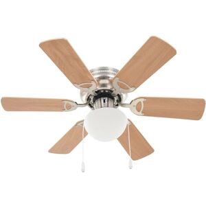 BERKFIELD HOME Mayfair Ornate Ceiling Fan with Light 82 cm Light Brown