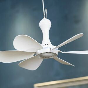 Hoopzi - Mobile ceiling fan: Mobile ceiling fan with hanging hook, (mini ceiling fan) White