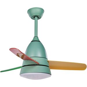 BELIANI Modern Ceiling Fan Remote Control led Lighting Multicolour Strawberry - Multicolour