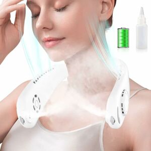 Héloise - Neck Mist Fan Portable Neck Fans usb Rechargeable Bladeless Personal Mini Neck Fan Pocket with 2 Cooling Mist Modes 3 Speeds for