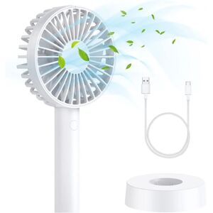 NORCKS Mini Handheld Fans, Personal usb Fan with Rechargeable 2000 mAh Battery, 3 Speeds, Double Fan Blade, Electric Desk Fan for Home, Office, Outdoor