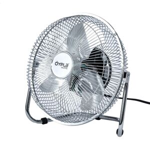 9 Inch Chrome 3 Speed Floor Standing Gym Fan Hydroponic - Oypla