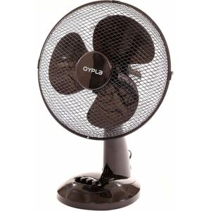 Electrical 12 3 Speed Oscillating Black Electric Desk Home Office Fan - Oypla