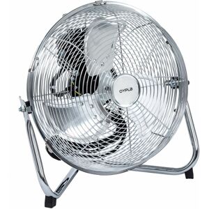 Oypla - Electrical 12 Inch Chrome 3 Speed Floor Standing Gym Fan Hydroponic