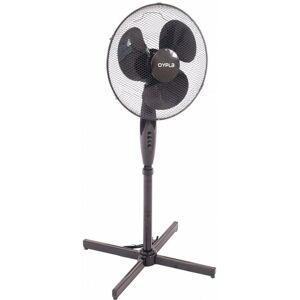 Electrical 16 Oscillating Black Extendable Free Standing Tower Pedestal Cooling Fan - Oypla