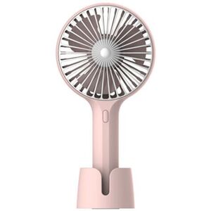 ORCHIDÉE Portable usb Charging Fan Mini Portable Charging Stand Fan (Pink)