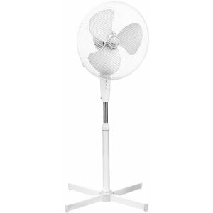 Premier Housewares 3 Speeds Oscillation White Floor Standing Fan