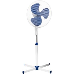 Premier Housewares - White and Blue Floor Standing Fan