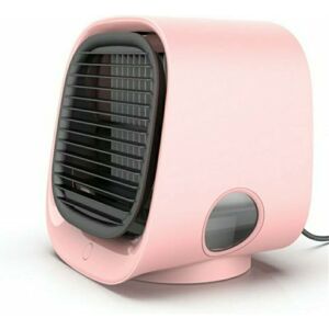 Rhafayre - Air Cooler Fan Portable Air Conditioner Desktop Air Cooling Fan Humidifier Purifier Office Bedroom Summer Water Cooler,Pink