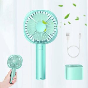 Rhafayre - Portable Fan, Quiet Mini usb Fan, Rechargeable 2600mAh Battery, 3 Speed Adjustable Handheld Fan for Camping Office Pocket Office Travel