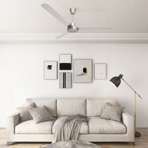 Berkfield Home - Royalton Ceiling Fan 142 cm Silver