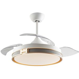 Heron 6 Speed Ceiling Fan White, 3000-6000K, Remote Control, Timer & Reversible Functions - Schuller