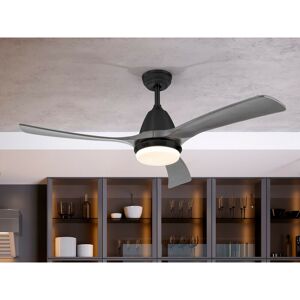 Aspas 6 Speed Ultra Quiet Ceiling Fan Black Grey with led Light, Remote Control, Timer & Reversible Functions - Schuller