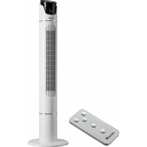 Tectake - Tower fan 110cm - tall fan, floor standing fan, oscillating tower fan - white