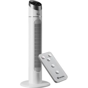 Tectake - Tower fan 90cm - tall fan, floor standing fan, oscillating tower fan - white