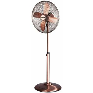 T637000C Metal Pedestal Fan with 3 Speeds, Automatic Oscillation, 16, 50W, Copper - Tower