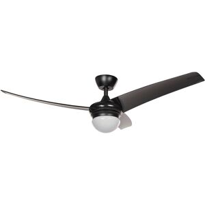 Beliani - Traditional Ceiling Fan Iron Remote Control Lighting Remote Control 6 Speed Options 3 Light Temperature Black Jiboa - Black