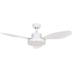 Beliani - Traditional Ceiling Fan Remote Control led Lighting Remote Control 6 Speed Options 3 Light Temperature White Banderas - White