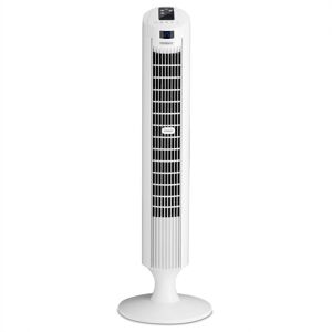 Monzana - Tower Fan remote control 3 Speed Levels Timer 70° Oscillation Whisper-quiet Fan Pedestal Fan - White
