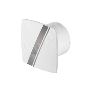 Awenta - White Kitchen Bathroom Wall Extractor Fan 100mm linea Style with Pull Cord