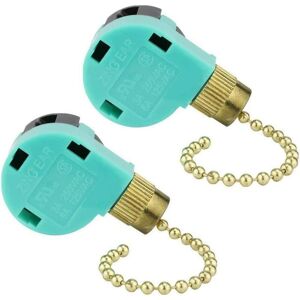 AOUGO Parts ZE-268S6 3 speed 4 wire ceiling fan switch wall light control pull chain switch
