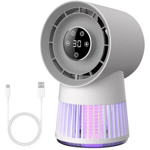 Tlily - 2-in-1 Electric Bug Zapper & Bladeless Fan - Rechargeable, Portable, 20-Speed, Ideal for Patio, Backyard Bedroom