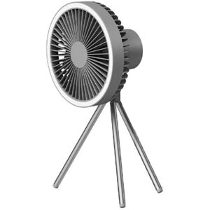 Tlily - Camping Fan with Portable 3-In-1 led Light usb Rechargeable Hanging and Standing Large Wind Power