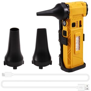 Tlily - Handheld Fan with Light 110000RPM Adjustable Speed Hair Dryer Vacuum Cleaner Air Dust Blower Brushless Motor b