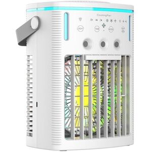 TLILY Household Small Air Conditioning Fan Portable Refrigeration Cooler Humidification Desktop Mobile Cooling
