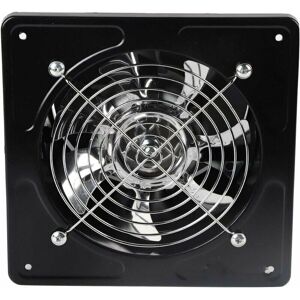 IKODM Permanent Ventilator, Air Extractor Fan Drilling Hole Diameter 150mm Air Extractor 40W Wall Mounted Extractor Fan for Kitchen Bathroom(Black)