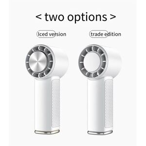 Tlily - Portable Handheld Fan Mini Air Conditioner Fan,Ice Cooling Mode with Speed Wind,2000mAh usb Rechargeable Green,B