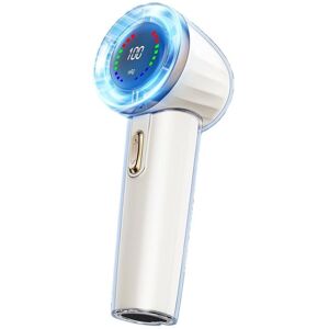 TLILY Portable Handheld Fan, Speed(1-100) Adjustable Turbo Mini Fan, Rechargeable Portable Fan with Digital Display-Light Creamy-White